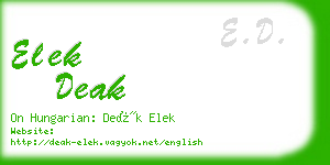 elek deak business card